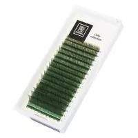 Комбинированные ресницы BARBARA (Барбара) (зелено-коричневые) МИКС