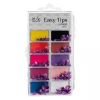 Типсы френч в боксе Easy Tips, 100шт (06 Фиолетовые)