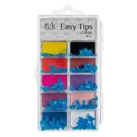 Типсы френч в боксе Easy Tips, 100шт (07 Синие)